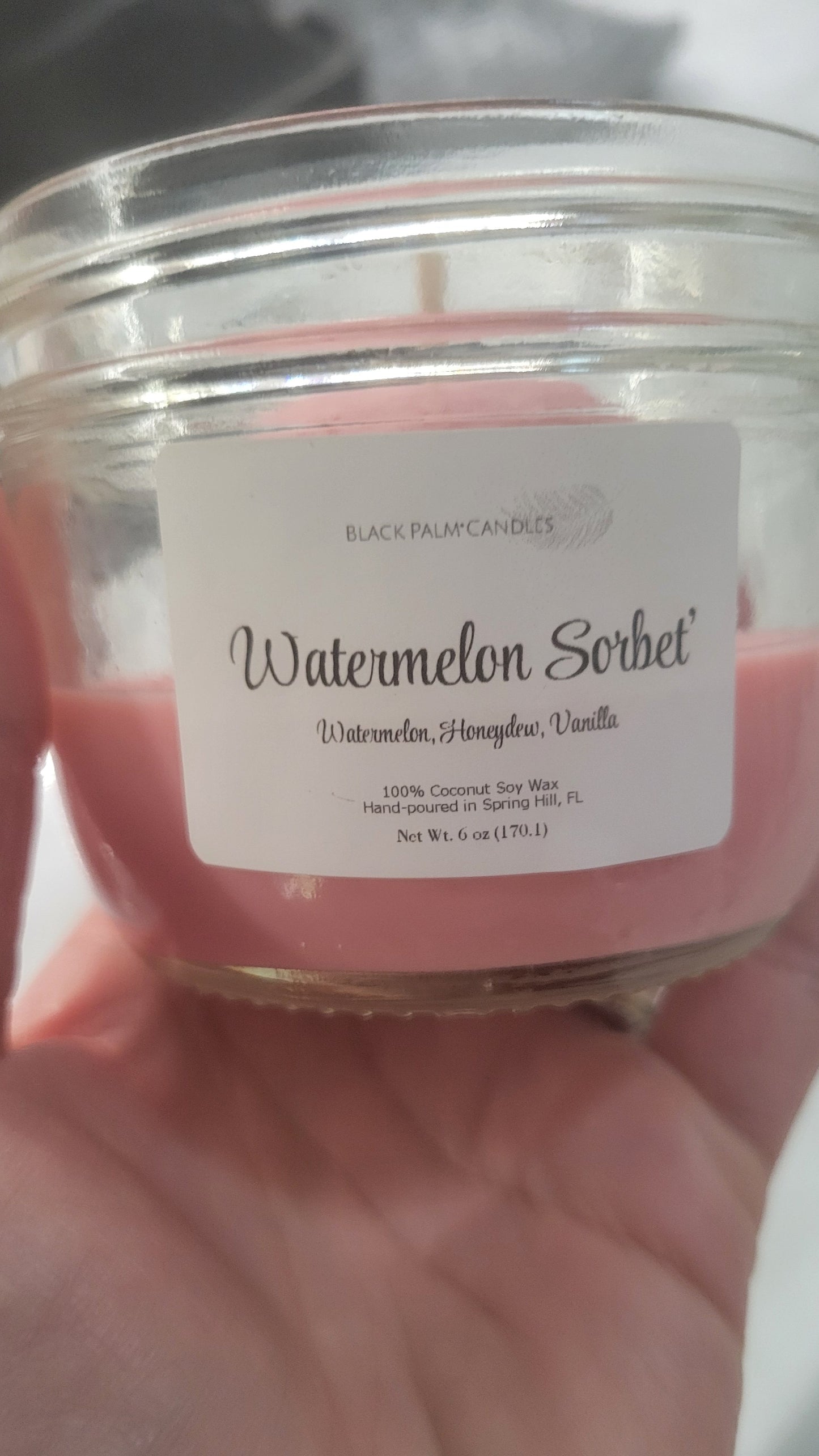 Watermelon Sorbet Ice Cream Scoop 4-5oz